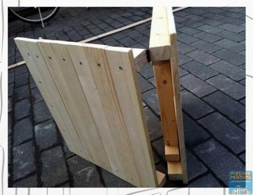 Идея хорошая!  Складной столик своими руками. 03