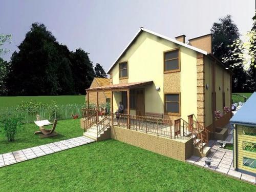 Проект загородного дома Просторный - комфорт с размахом! 02 Проект загородного дома Просторный - комфорт с размахом! 02