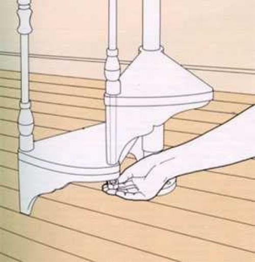 Мы экономим место: складные и винтовые лестницы. 05 Мы экономим место: складные и винтовые лестницы. 05