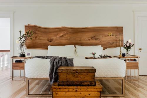 Сменив изголовье кровати или украсив его, вы с легкостью освежите интерьер всей спальни. 04