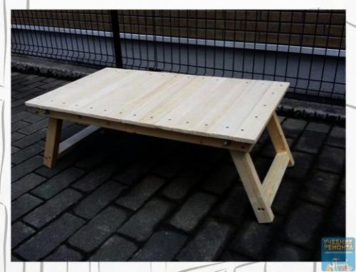 Идея хорошая!  Складной столик своими руками. 07