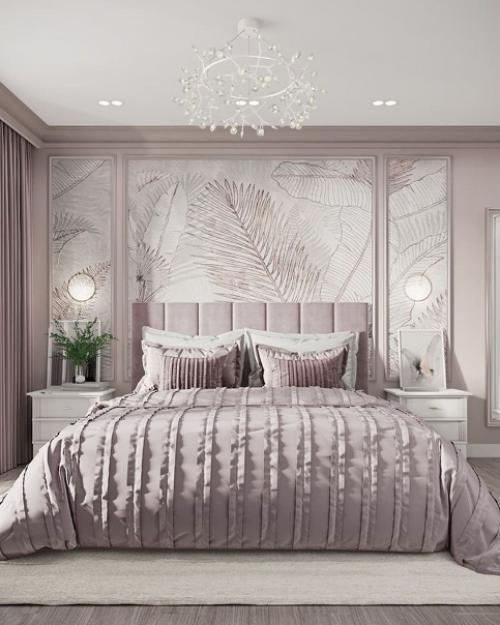 Стильная спальня.  Один из самых приятных дизайн - проектов. 01