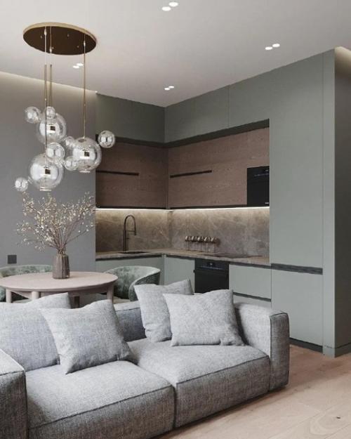 Современный интерьер в невероятно строгом стиле. 02