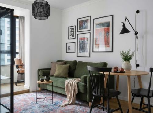 Квартира в скандинавском стиле для семейной пары. 01