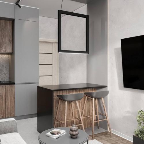 Интерьер квартиры в едином цветовом решении. 03