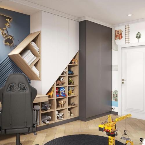 Как круто придумали с геометрией в этой комнате. 05