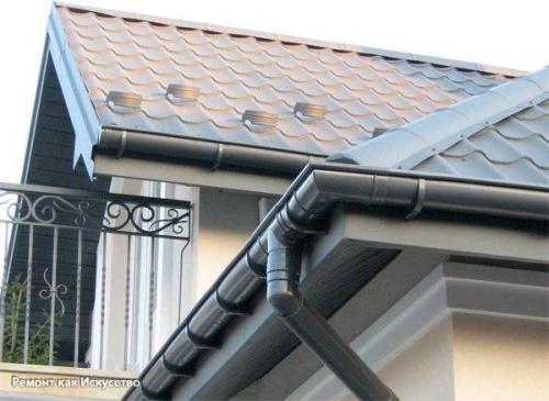 Металлические или пластиковые водосточные системы. 04