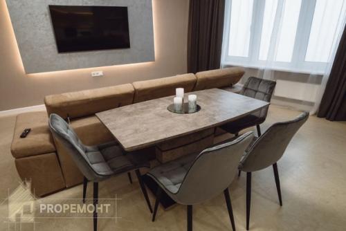 Дизайнерский ремонт.  Работы заняли 5 месяцев. 03