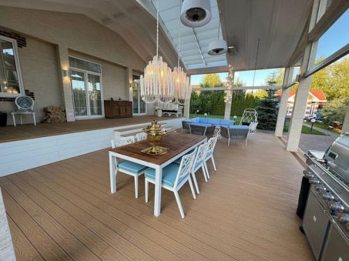 Очень уютная беседка барбекю. 04