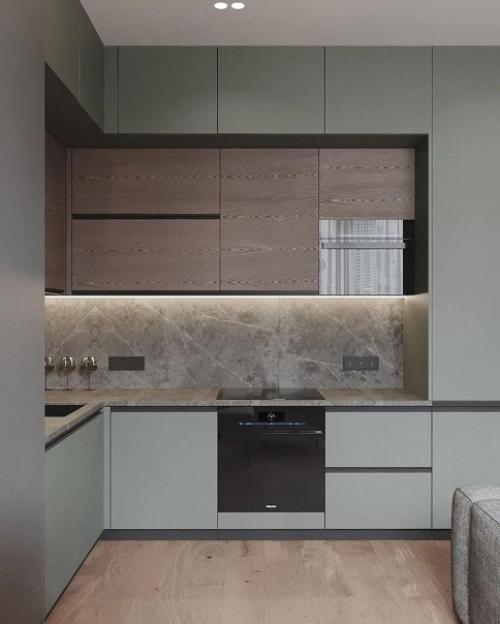 Современный интерьер в невероятно строгом стиле. 01