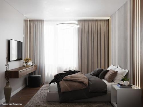 Дизайн - проект спальни с гардеробной. 03