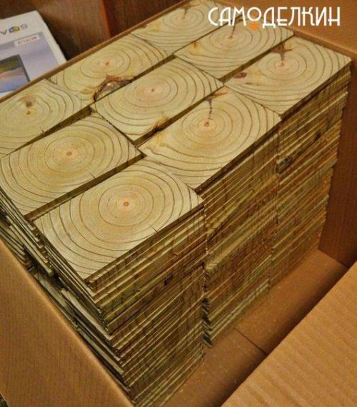 И ещё один вид полов из спилов. 01