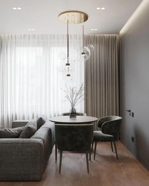 Современный интерьер в невероятно строгом стиле. 04