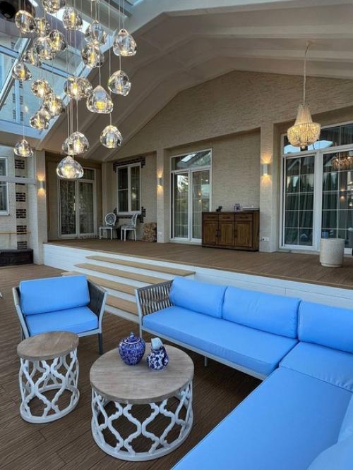 Очень уютная беседка барбекю. 05