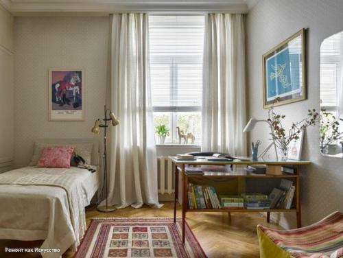 Современный дизайн трехкомнатной квартиры в одном из московских квартир 1956-го года. 03