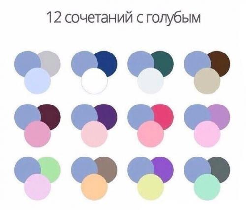 Хорошая шпаргалка по сочетанию цветов. 01