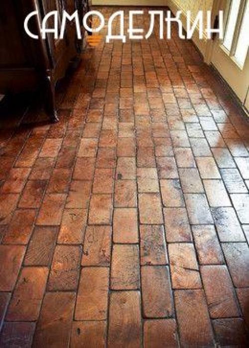 И ещё один вид полов из спилов. 04