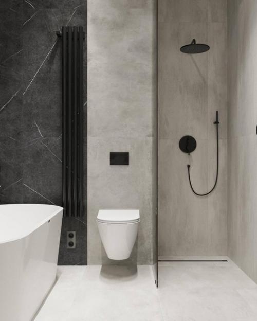 Монотонный спокойный интерьер квартиры в единой цветовой гамме. 08