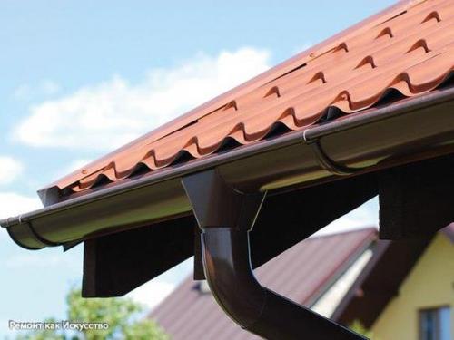 Металлические или пластиковые водосточные системы. 02