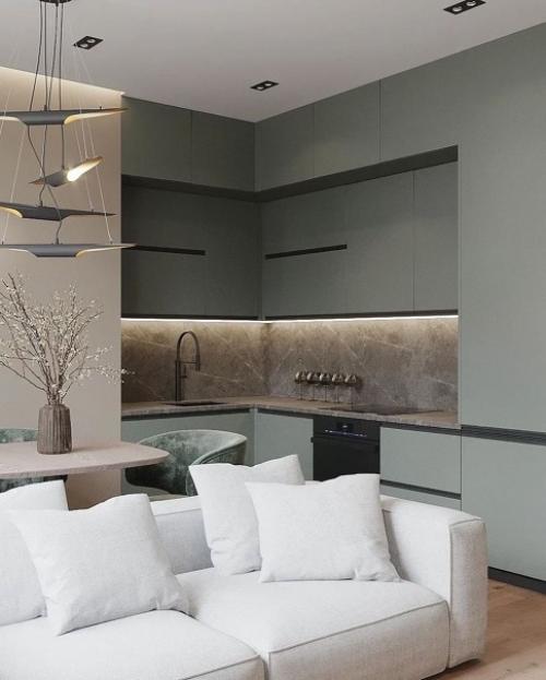 Современный интерьер в невероятно строгом стиле. 06