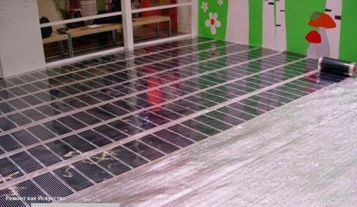 Электрический тёплый пол под ламинат и линолеум на деревянный пол. 04 Электрический тёплый пол под ламинат и линолеум на деревянный пол. 04
