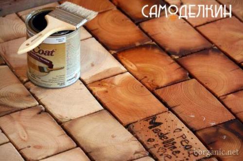 И ещё один вид полов из спилов. 03