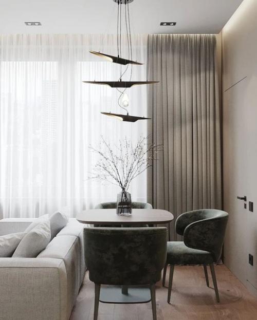 Современный интерьер в невероятно строгом стиле. 08