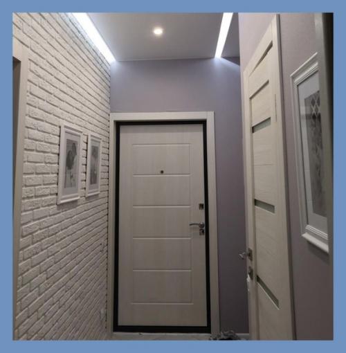 Большую комнату разделили на две, получилась почти двухкомнатная квартира. 08