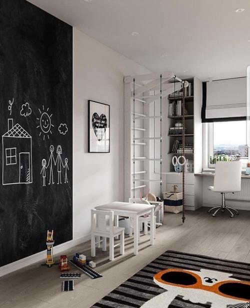 Стильный интерьер детской комнаты. 03