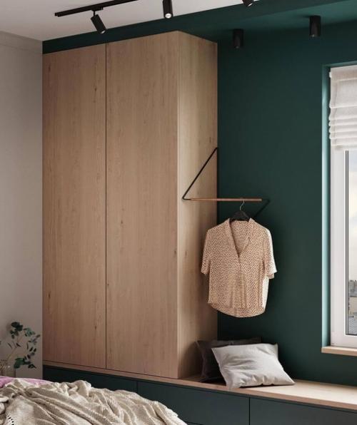 Дизайн спальной комнаты в ярких красках. 02