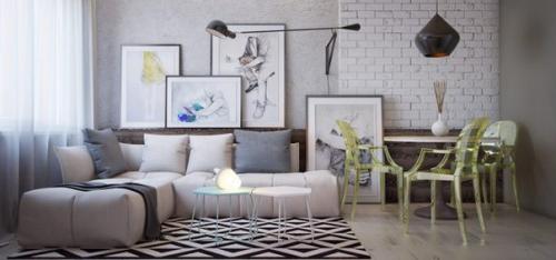 Туманный серый теплый коричневый. 05