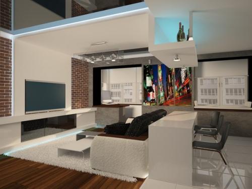 Дизайн и планировка однокомнатной квартиры 40 кв. 02