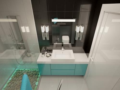 Дизайн и планировка однокомнатной квартиры 40 кв. 03