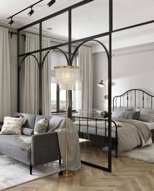 Здесь дизайнер старалась передать атмосферу парижских интерьеров в миксе с современными элементами. 05