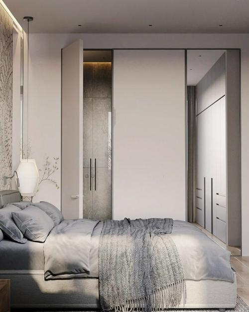 Просторная спальня настоящим оазисом уюта и спокойствия стала. 05