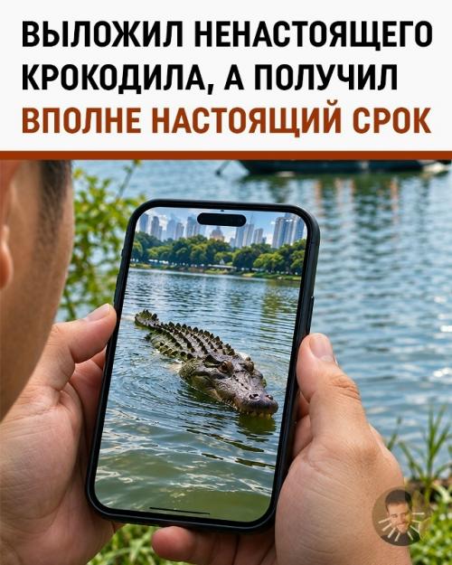В Сингапуре человек сгенерировал крокодила и чуть не посадил на него весь город.
