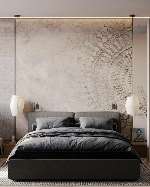 Просторная спальня настоящим оазисом уюта и спокойствия стала. 04