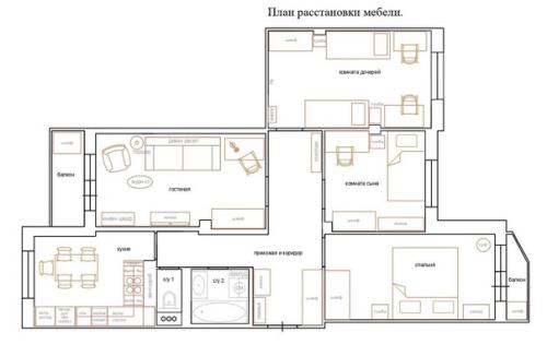 Интерьер семейной квартиры, который долго не выйдет из моды. 09