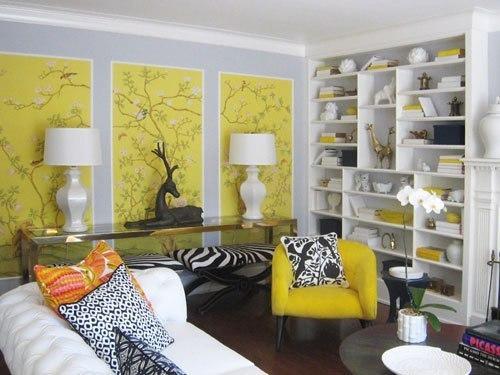 Как применить в интерьере остатки обоев. 06