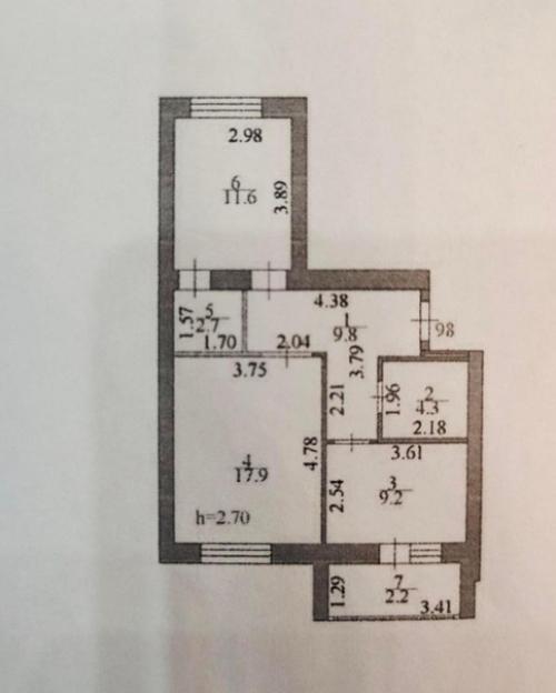 Уютная двухкомнатная квартира с ремонтом. 08
