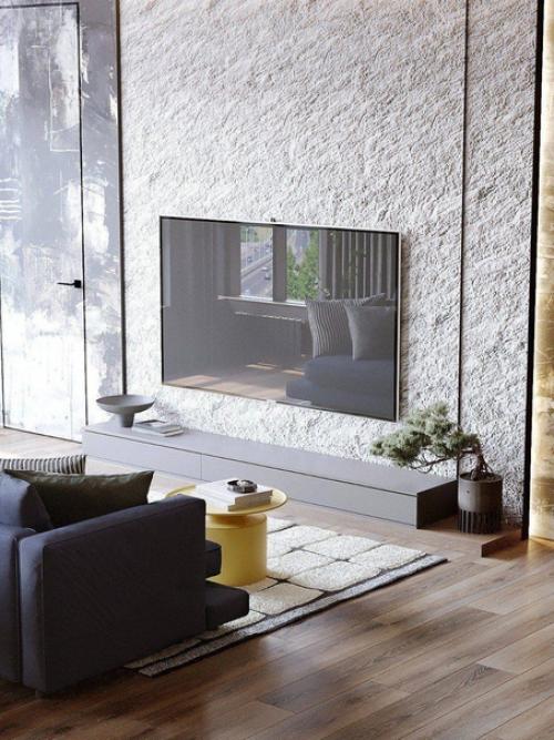 Десять кадров интерьера уютной кухни - гостиной в тёплых тонах. 05