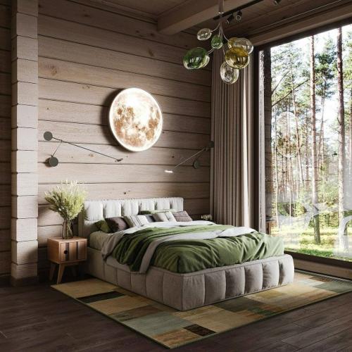 Современное пространство, где сочетаются уют натурального дерева и характер молодого хозяина. 04