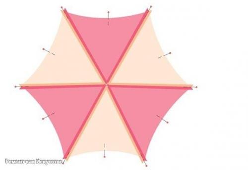 Как сшить подушку - звезду. 03