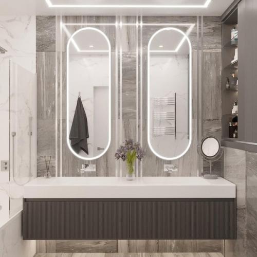 Душевая и ванная комната в одной квартире. 04