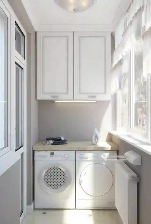 Установить стиральную и сушильную машинки можно не , внимание, только в ванной или на кухне. 07