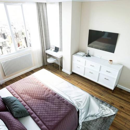 Дизайн спальни 18 кв. 06