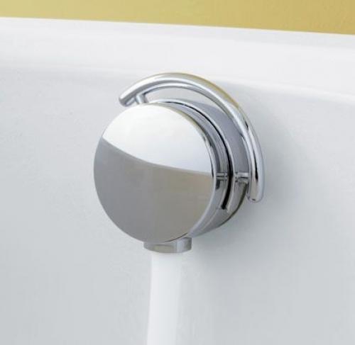 Слив - перелив предотвращает переполнение ванной: вода из верхнего отверстия попадает в канализацию; этот механизм знаком многим. 01