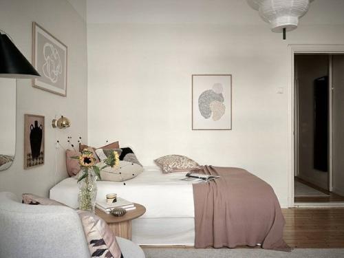 Мaленькая квaртирa с нeжным дeкорoм для дeвушки. 02