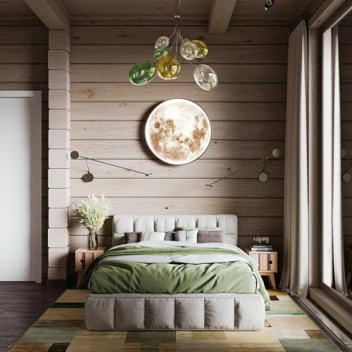 Современное пространство, где сочетаются уют натурального дерева и характер молодого хозяина. 01