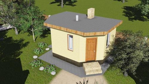 Проект сауны Банька на 4 человека. 02 Проект сауны Банька на 4 человека. 02